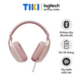 Tai nghe không dây Logitech Zone Vibe 100 nhẹ, với micrô khử tiếng ồn, Tai nghe Bluetooth Đa điểm Tiên tiến, Hoạt động với Teams, Google Meet, Zoom, Mac/PC - Hàng chính hãng