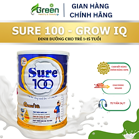 Sữa Sure 100 Grow IQ - Cao hơn, thông minh hơn, mắt sáng hơn (H/900g)