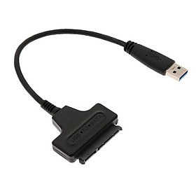 USB 3.0 Male to SATA 7+15 Pin Adapter Cable for 2.5 Inch HDD Hard Disk Drive