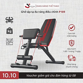 Ghế tập tạ đa năng, tập gym, ghế nằm đẩy tạ , gấp gọn P189 