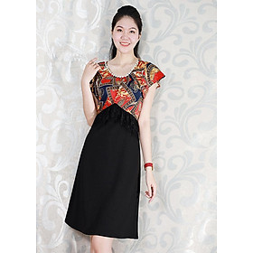 Đâm Suông Chữ A Thanh Lịch Kiểu Đầm Phối Ren Đính Đá GOTI 3074