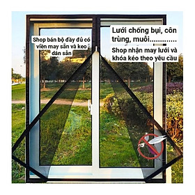Mua Lưới chống muỗi  côn trùng  kiến ba khoang - LOẠI KHÓA KÉO 110x130CM