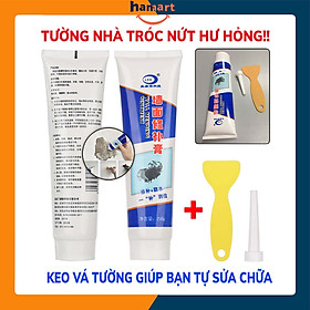 Keo Vá Trám Tường Đa Năng Che Vết Nứt Sửa Chữa Tường Nhà Hiệu Quả Kèm Đầu Nối & Dụng Cụ Trám