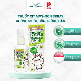 Thuốc Xịt Đuổi Muỗi Ngăn Ngừa Côn Trùng Cắn Mos-Non Spray Với Tinh Dầu Sả Và Oải Hương Không Chứa DEET An Toàn Khi Sử Dụng 50ml