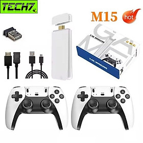 Bộ Máy Retro Gamestick M15 2 tay cầm kết nối HDMI cho màn hình Tivi máy tính máy chiếu- hàng nhập khẩu