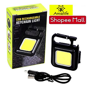 Mua Đèn Pin Móc Khóa Mini Siêu Sáng Chống Nước Amalife - Tích Hợp Nam Châm  Nẫy Mở Bia