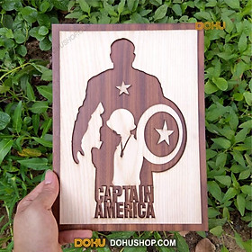 Mua Tranh Treo Tường Gỗ Cắt Khắc Bằng Laser DOHU011: Captain America - Thiết Kế Đơn Giản  Độc Lạ  Sang Trọng