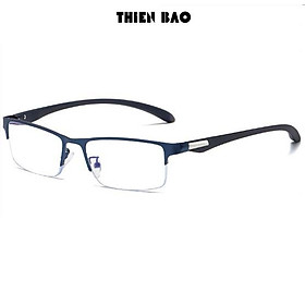 Gọng kính thời trang NAM NỮ 0 độ ( Có bán độ lão thị, viễn thị trung niên) nửa viền thể thao cực đẹp KT17 tròng Nhật bản cao cấp loại I nhẹ nhàng thoải mái