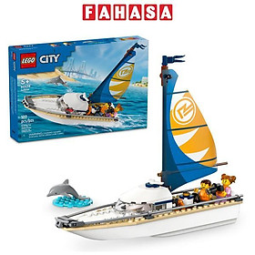 Đồ Chơi Lắp Ráp Thuyền Buồm Ngắm Cá Heo - Sailboat - Lego City 60438 (102 Mảnh Ghép)