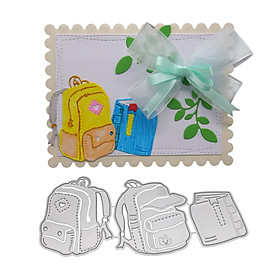 New School Bag Metal Cutting Dies Embossing Die Cuts Scrapbooking Dies Metal Cut DIY Decoration