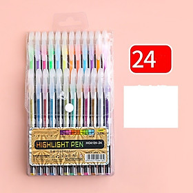 Bút hightlight dạ quang ánh nhũ viết sổ tay nhật ký bullet journal 12/18/24 màu- A73