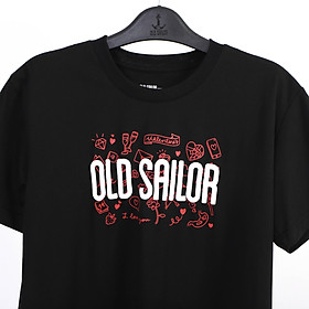 Áo thun in họa tiết Old Sailor - OSL VALENTINE PREMIUM TEE - BLACK - ATDE88531 - đen - Big size upto 5XL