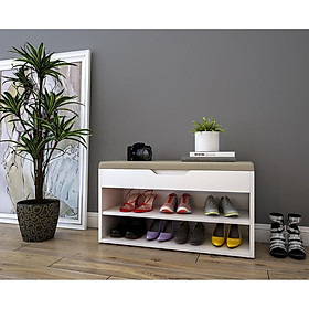 Mua Tủ Để Giày Thông Minh 3 Tầng  Có Ghế Nệm Ngồi  Tiết Kiệm Không Gian Cho Nhà Bạn
