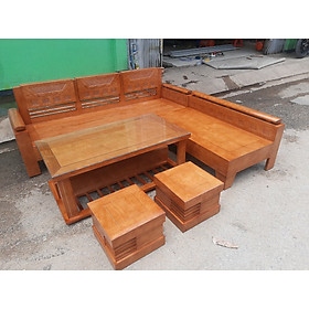 Mua Bộ sofa góc L gỗ sồi 1 8mx 2m  MS 8.4