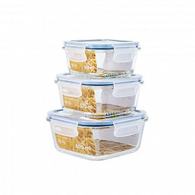 Mua Hộp Thủy Tinh Vuông Kháng Khuẩn Nikko 320ml 520ml 800ml Chính Hãng Inochi xuất Nhật