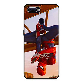 Ốp Lưng in cho Oppo A5s Mẫu Nhện Cầm Điện Thoại - Hàng Chính Hãng