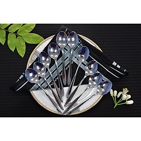 Mua Bộ 10 muỗng/thìa trà (muỗng cafe) inox 304  cao cấp  dày dặn (VTK03)