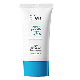 Kem Chống Nắng Make P:rem Protect UV Defense Me Blue Ray Sun Cream 70ml