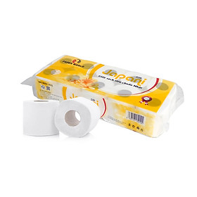 Giấy vệ sinh 3 lớp cao cấp có lõi JAPANI SILK Thế Giới Giấy 100% bột giấy