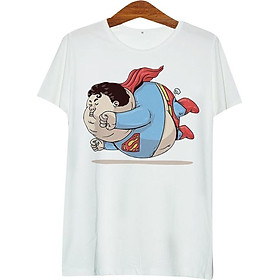Áo thun tay màu Superman béo phì ATFU104