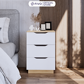 Tủ Đầu Giường Mini Hộc Tủ Có Ray Kéo Cao Cấp Thiết Kế Hiện Đại FIVO FT18 Phù Hợp Với Mọi Không Gian Phòng Ngủ