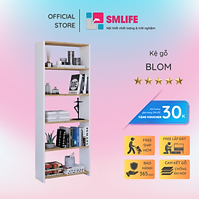 Mua Kệ sách gỗ MDF gia đình thiết kế tiện dụng SMLIFE Blom