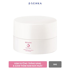 Kem Dưỡng Trắng Sáng & Giảm Thâm Nám Ban Ngày Senka White Beauty UV Cream 50g SPF 25 PA ++