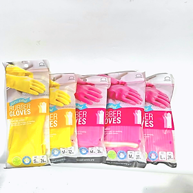 Găng tay rửa chén cao su tự nhiên Lock&Lock đầy đủ 3 size S, M, L ETM801, ETM802, ETM803, ETM804, ETM805