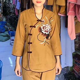 Đồ Lam Đi Chùa # Tàu Xéo Vẽ # Đồ Bộ Nữ # Quần Áo Nữ