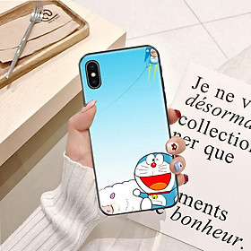 Ốp lưng điện thoại Iphone X viền silicon dẻo TPU  hình Doremon Phiêu Lưu