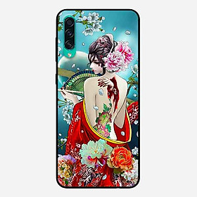 Ốp Lưng in cho Samsung A50 Mẫu Cô Gái Tóc Thắt Hoa - Hàng Chính Hãng