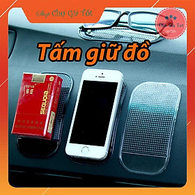 Tấm chống trơn trượt điện thoại đồ dùng nhỏ trên ô tô (13x7cm)