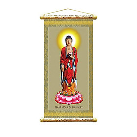 Mua Tranh Phật giáo  Phật A Di Đà  Quan Âm  tam thánh  adida bằng vải trang trí phòng thờ