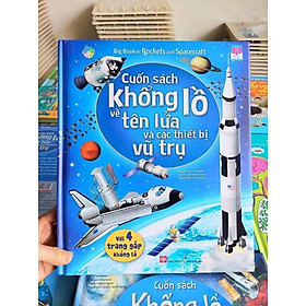 Sách Tương Tác - Big Book - Cuốn Sách Với Trang Gấp Khổng Lồ (Nhiều Chủ Đề) Cho Trẻ Từ 2 Tuổi - Tên Lửa Và Các Thiết Bị Vũ Trụ