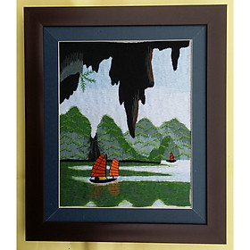 Mua TRANH THÊU TAY - PHONG CẢNH VỊNH HẠ LONG (KT 29*34cm)