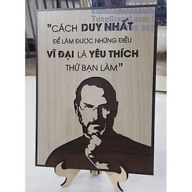 Mua Tranh tạo động lực văn phòng- Cách duy nhất để làm được những điều vĩ đại là yêu thích thứ bạn làm