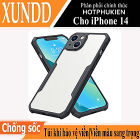 Ốp lưng chống sốc cho iPhone 14 / 14 Plus / 14 Pro / 14 Pro Max hiệu Xundd Fitted Armor Case trang bị túi khí bảo vệ góc, gờ bảo vệ camera - Hàng nhập khẩu