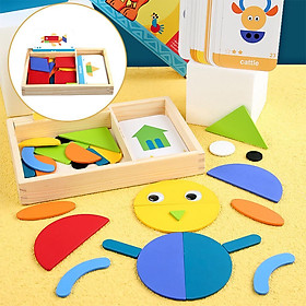 Wooden Jigsaw Puzzle Toy Games Montessori Educational Toys For Kids Gift