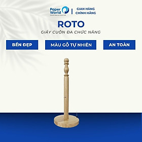 Cọc gỗ cắm giấy cuộn bằng gỗ tre tiện dụng cho nhà bếp Roto RT149 