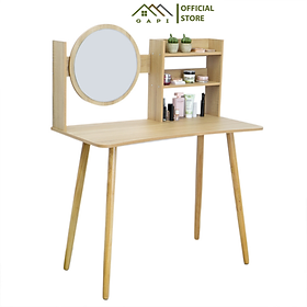 Mua Bàn Trang Điểm Kèm Gương GAPI Dành Cho Những Bóng Hồng Xinh Đẹp Yêu Thích Skincare - GP84