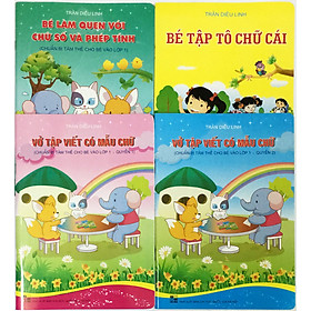 [Download Sách] Combo Vở Tập Viết Có Mẫu Chữ Quyển 1,2 Và Bé Làm Quen Với Chữ Số Và Phép Tính Và Bé Tập Tô Chữ Cái (Diệu Linh) (Tặng Kèm 1 Tờ 36 Hình Dán Ngôi Sao)