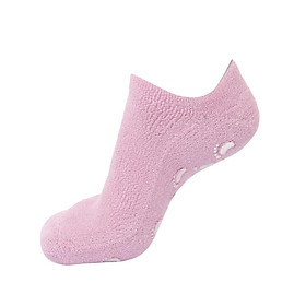 Anti Slip Socks with Gel Lining Beauty SPA Moisturizing Softening Skincare Gel Therapy Treatment Socks Pink