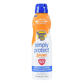 Xịt Chống Nắng Banana Boat Simply Protect Sport SPF50 170g - 079656631050