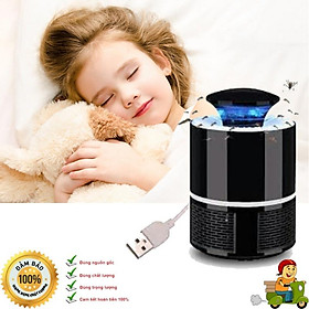 Mua Đèn Bắt Muỗi  Hình Trụ  Cắm Cổng USB Thông Minh trắng  đen