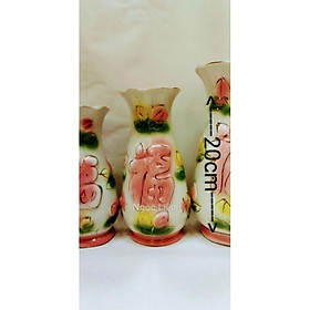 Mua Bình hoa sứ hồng đào nhiều size