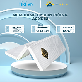 Nệm bông ép Kim Cương Acness 100x200x9cm (Màu ngẫu nhiên)