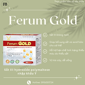 Siro bổ sung sắt FERUM GOLD Hộp 20 ống