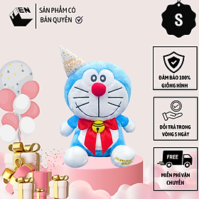 Gấu bông Doraemon nhỏ, Thú bông Doraemon phiên bản sinh nhật Size S, Gấu bông mền mại, Quà tặng sinh nhật đáng yêu cho bé - Sản Phẩm Có Bản Quyền, Phân Phối Bởi Teenbox Thú Nhồi Bông Đồ Chơi