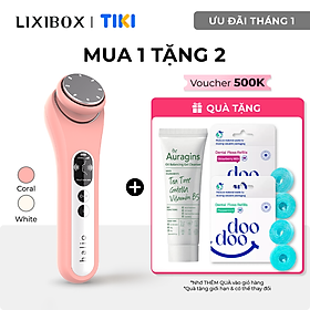 Máy Đẩy Tinh Chất Halio Ion Hot & Cool Beauty Device Nâng Cơ Mặt - Màu Coral