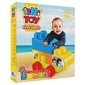 Đồ chơi lắp ráp Tinitoy First Block xe ô tô 313T-33A